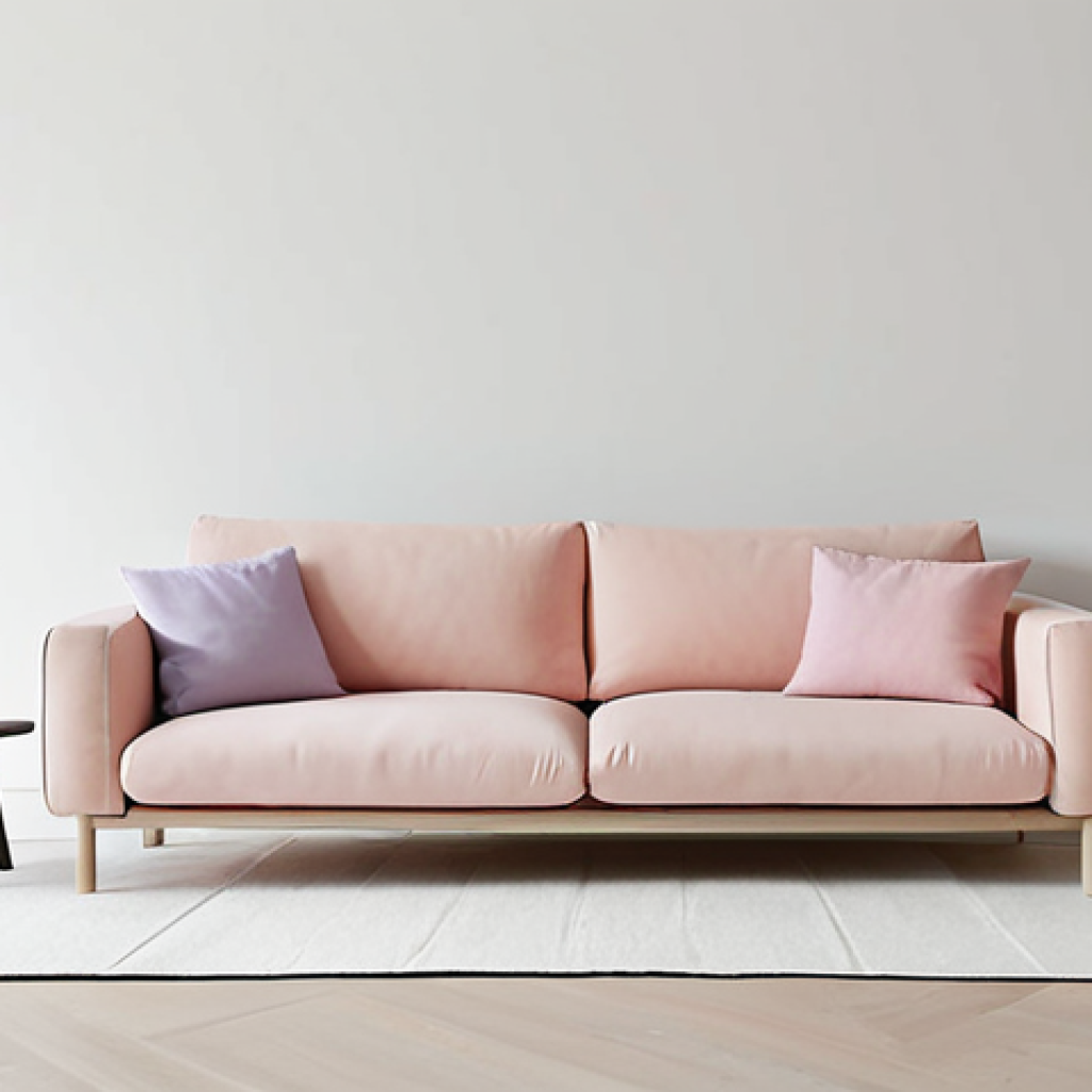 **

Minimalist interior design, clean white space, minimal furniture, focus on essential items, calming pastel color accents, promoting psychological well-being.

**