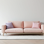 **

Minimalist interior design, clean white space, minimal furniture, focus on essential items, calming pastel color accents, promoting psychological well-being.

**