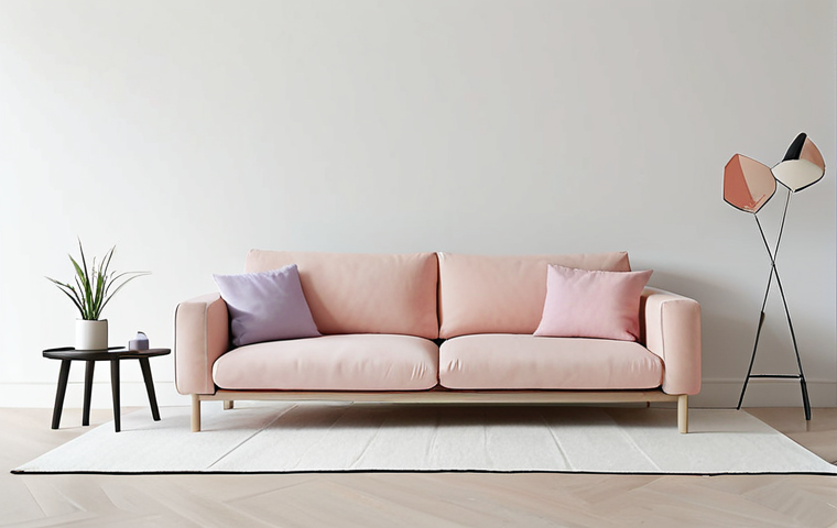 **

Minimalist interior design, clean white space, minimal furniture, focus on essential items, calming pastel color accents, promoting psychological well-being.

**